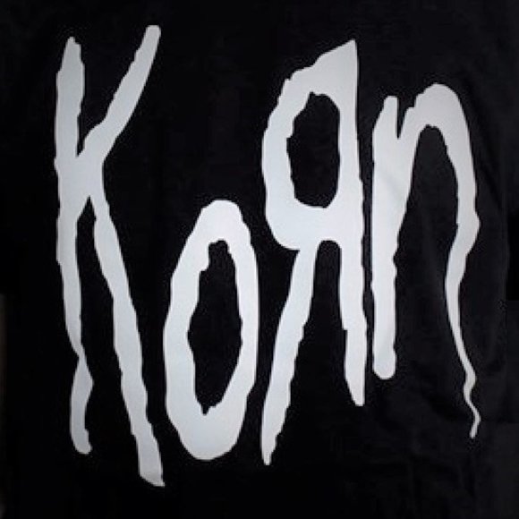 Korn Band Logo nu metal rock Official T-Shirt cotton XL NWT - Picture 2 of 2